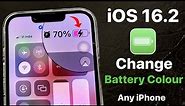iOS 16.2 - How to Change Battery icon Colour in any iPhone - iPhone Secret