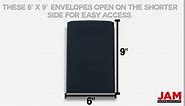 JAM PAPER 6 x 9 Open End Catalog Premium Envelopes - Navy Blue - 25/Pack