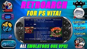 RetroArch For the PS VITA! ALL EMULATORS One VPK! Installation Guide & Tips!