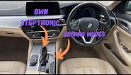 How To Use BMW Steptronic Transmission And Drive Modes - BMW 520d #bmw