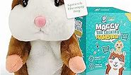 Maggy - Speech therapy toys for toddlers 1-3 , Talking Hamster Toy for kids Repeats What You say toddler speech development toys Gift Sensory Voice Repeating furby Best toys for speech development