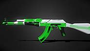 AK-47 Green sport - 3D model by LC Design ⓥⓘⓟ (@h.e.l.l.o_)