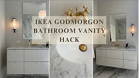 IKEA BATHROOM VANITY HACK | HOW TO GUIDE AND BATHROOM TOUR