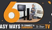 How To Connect Subwoofer To TV (6 Easy Ways)