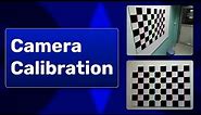 Camera Calibration using OpenCV