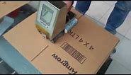 How to Print Logo & Barcode on carton box by ALT 382 Large Character Hand Jet Printer CYCJET