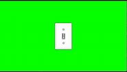 Animated Hand Turning On Off Light Switch ~ Green Screen ~ Fun Channel