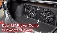 Kicker Comp Series Dual 12 Inch Subwoofers Expert Review and Sound Test