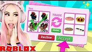 I Only Traded EVIL UNICORNS & BAT DRAGONS For 24 Hours In Adopt Me! Adopt Me Trading