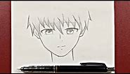 Easy to draw | how to draw anime boy step-by-step