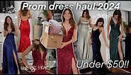 Under $50 Shein PROM DRESS Haul *Prom 2024*
