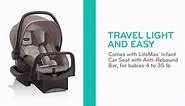Pivot Modular Travel System with LiteMax Infant Car Seat with Anti-Rebound Bar (Dusty Rose Pink)
