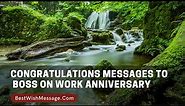 Best Congratulations Messages to Boss on Work Anniversary