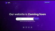 How To Create Website Coming Soon Page Using HTML and CSS
