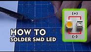HOW TO SOLDER SMD LED for miniature bulding