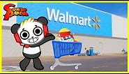 COMBO PANDA TOYS ARE HERE ! Ryan's World Toy Shopping at Walmart and Unboxing Surprise Toys