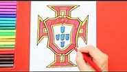 How to draw Portugal National Football Team Logo