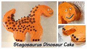 Birthday Party Ideas: Easy Stegosaurus Dinosaur Birthday Cake