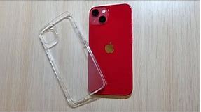 Clear Cover Case for my iPhone 13 Product Red