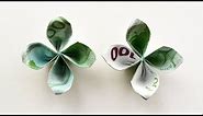 How to make a money FLOWER out of EURO bill | Easy ORIGAMI paper Tutorial DIY