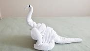 Towel Folding Dinosaur | Towel art [origami] | Animal de toalla| Lipat handuk binatang dinosaur|
