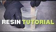 How to use Epoxy Resin For Beginners (Resin Tutorial) / RESIN ART