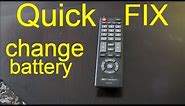 how to change battery in tv remote