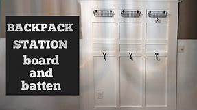 CREATIVE WAY TO BUILD A BACKPACK STATION COAT STATION DIY
