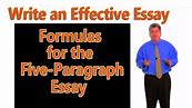 How to Write an Essay: Formulas for 5-Paragraph Essay