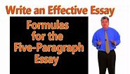 How to Write an Essay: Formulas for 5-Paragraph Essay