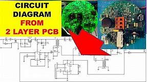 {958} Making circuit diagram from double layer PCB