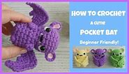 How To Crochet A Bat ~ Beginner Friendly Video