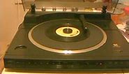 SOLD: RESTORED BSR XL-1200 Linear Tracking Turntable 45 RPM demonstration