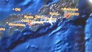 Starflyer Flight Map Tokyo Haneda Airport (HND) to Osaka Kansai Airport (KIX) JAPAN
