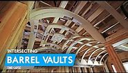 Intersecting Barrel Vaults = A Groin Vault | Time-Lapse