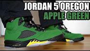 AIR JORDAN 5 OREGON APPLE GREEN REVIEW & ON FEET + SIZING & RESELL PREDICTIONS + HOW TO STYLE