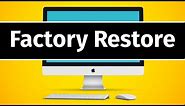 How to Factory Reset Mac Desktop | Delete All info | Reinstall macOS | Set Up like New