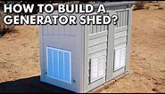 How to build a portable generator shed enclosure?