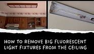 How to remove fluorescent light fixtures