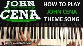 HOW TO PLAY - JOHN CENA Theme Song - The Time Is Now (Piano Tutorial Lesson)