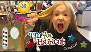 Trinity Gets Her Hair Chopped! Time for a Haircut!!