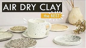 EASY air dry clay ideas - DIY HOME DECOR SIMPLE & EFFECTIVE - texture