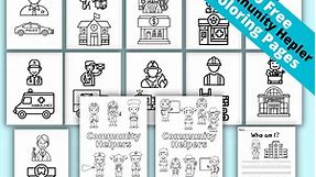 20 Community Helper Coloring Pages (FREE Printable)