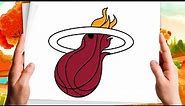 🆕How To Draw The Miami Heat Logo Must Watch!