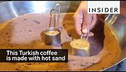 Turkish Coffee Made With Hot Sand