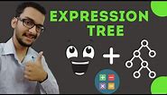13.a) Expression tree || Binary tree data structure || Prefix Infix Postfix notation