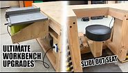 Ultimate Workbench Upgrades! Built in Slide Out Seat