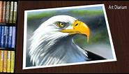 Eagle Drawing with Oil Pastel for Beginners - STEP by STEP