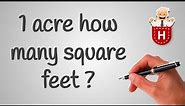 1 acre how many square feet