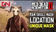Red Dead Redemption 2 - Ram Skull Mask Location - Unique Mask
